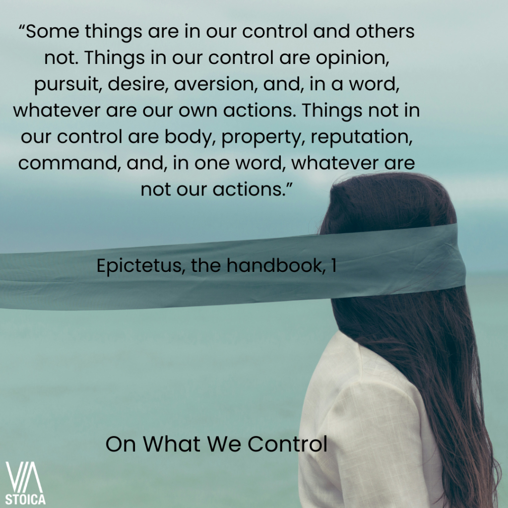 On What we Control