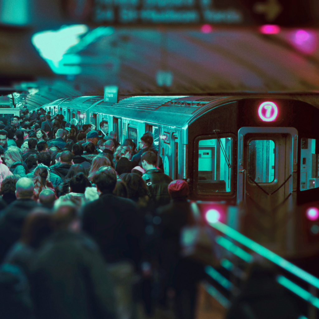 Busy NY Subyway