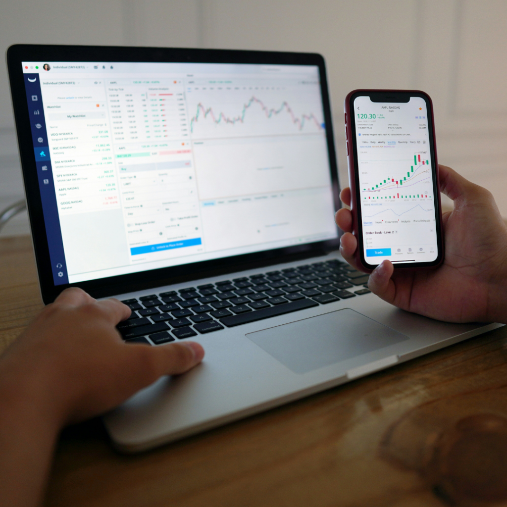 Investing from your portable device, a phone and laptop. Making it possible for everyone.