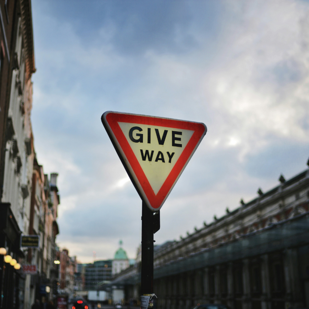 Photo by <a href="https://unsplash.com/@whmii?utm_content=creditCopyText&utm_medium=referral&utm_source=unsplash">Will H McMahan</a> on <a href="https://unsplash.com/photos/red-and-white-give-way-signage-post-on-street-2s2GuevIqXA?utm_content=creditCopyText&utm_medium=referral&utm_source=unsplash">Unsplash</a>
