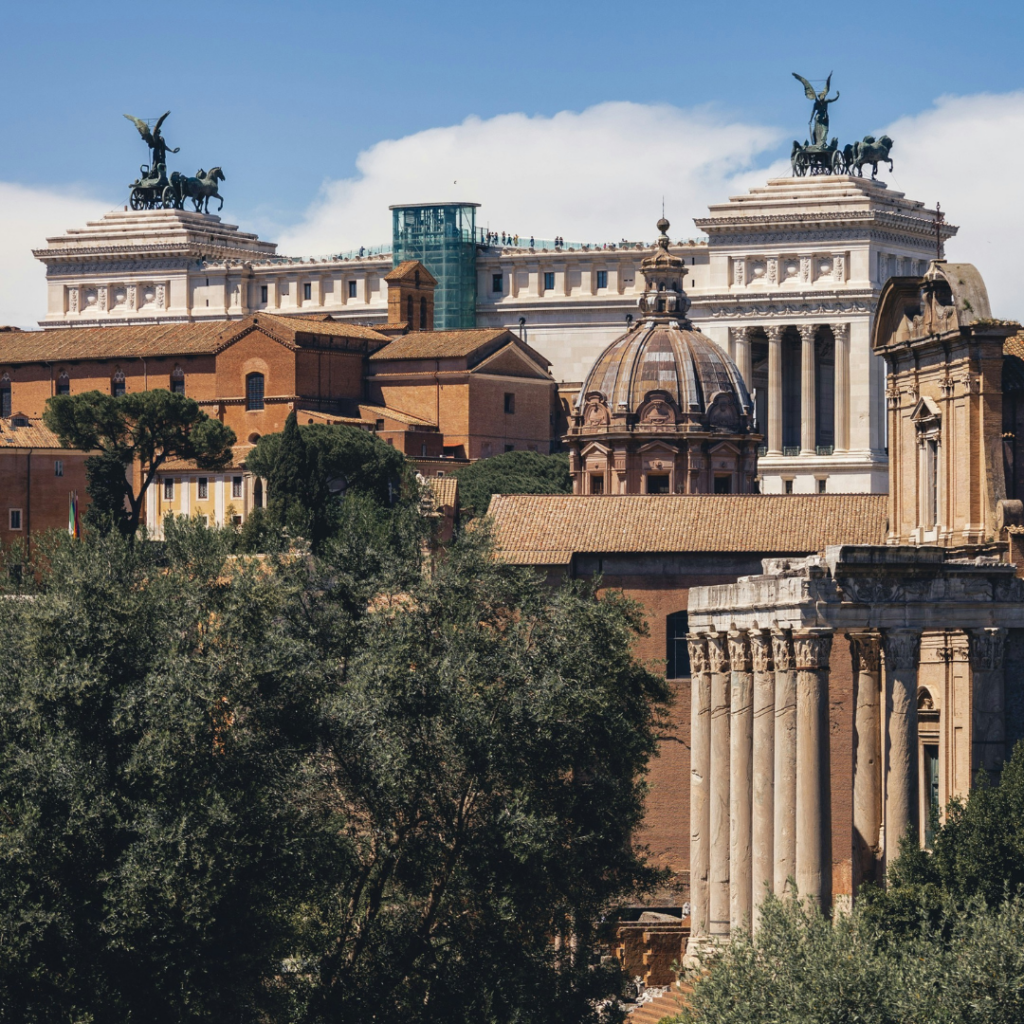 Forum Romanum and the Capitoline Hill.