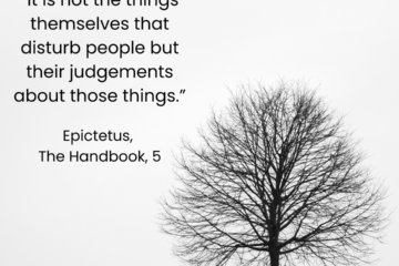 How to be a Stoic minimalist. "It's not the things themselves that disturb people but their judgements about those things." Epictetus