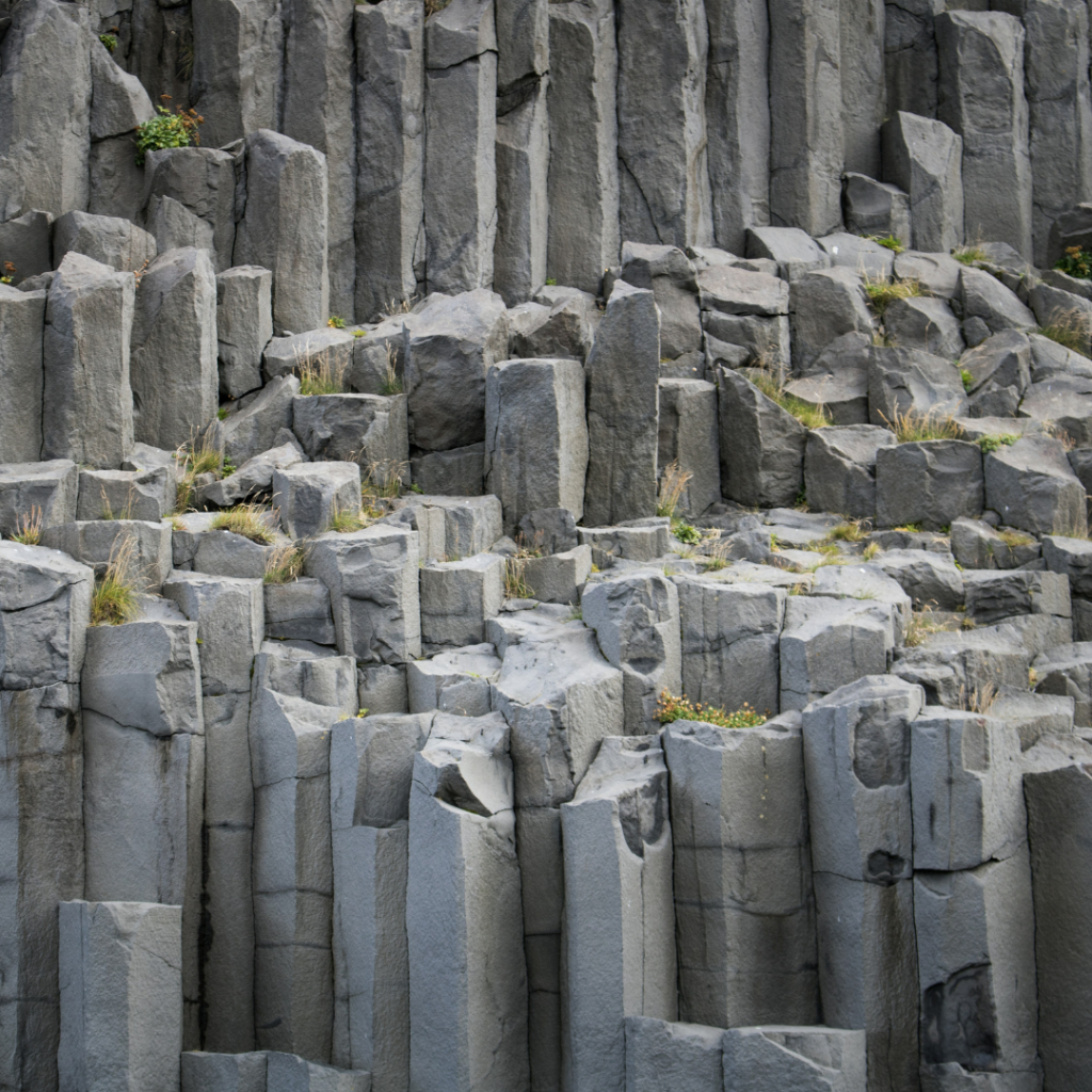 A rock face.