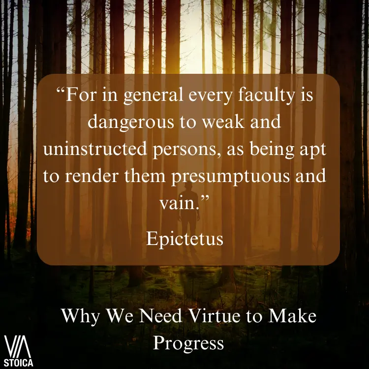 Why we need Virtue to make Progress