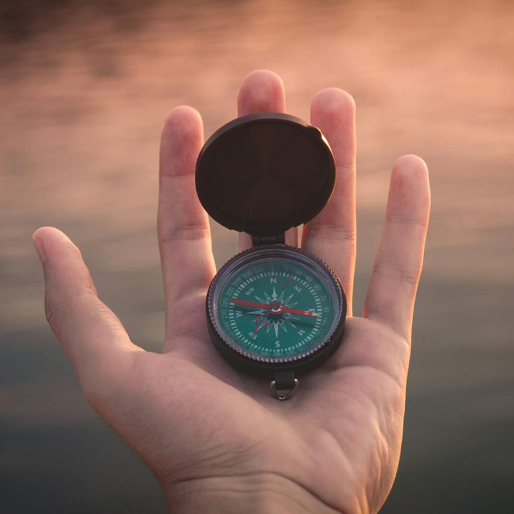 A compass to show the direction philosophy can give a person.