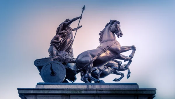 Statue of a Roman Chariot