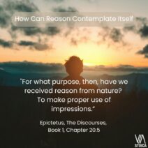 Epictetus discourses 1.20 is all about how reason works and how it can investigate itself.