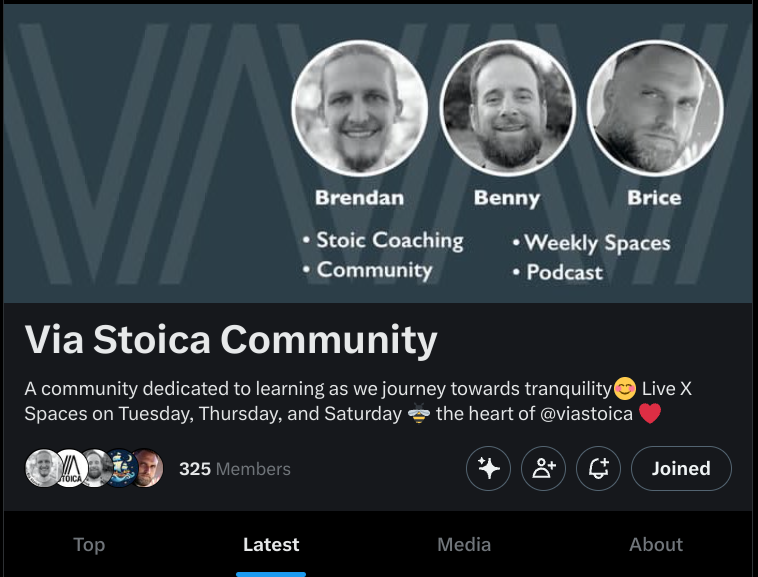 The Via Stoica Community