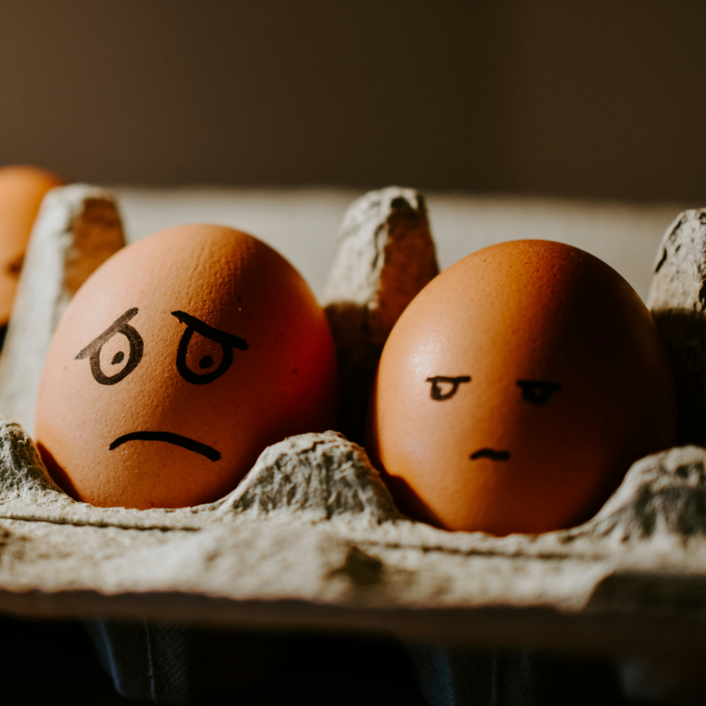 A worried egg