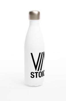 Via Stoica White 17oz Stainless Steel Water Bottle