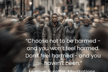 “Choose not to be harmed - and you won’t feel harmed. Don’t feel harmed - and you haven’t been.” How to stop taking things personally on Via Stoica.
