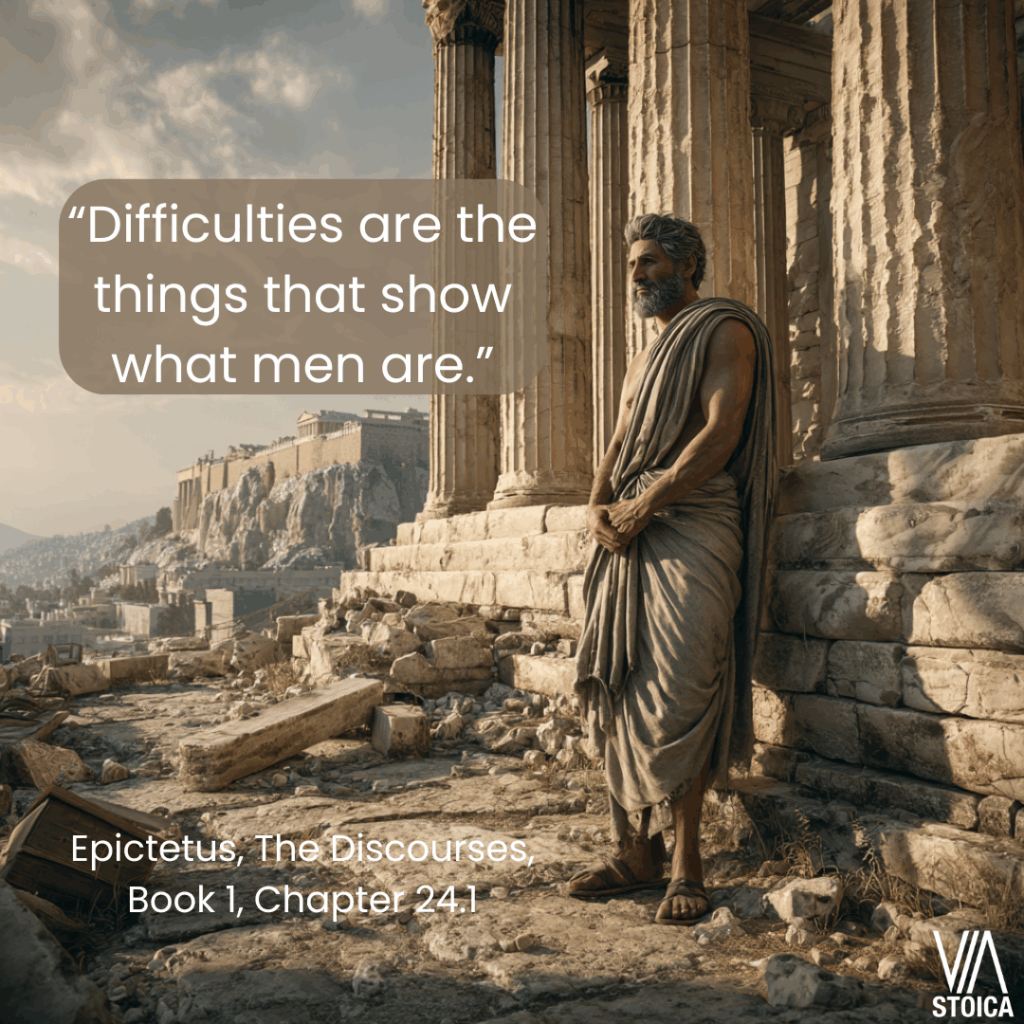 “Difficulties are the things that show what men are.” The Stoic view on Overcoming difficulties on Via Stoica.