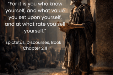 “For it is you who know yourself, and what value you set upon yourself, and at what rate you sell yourself.” Epictetus quote on self-worth on Via Stoica.