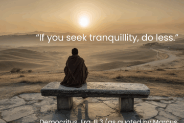 “If you seek tranquillity, do less.” The Stoic approach to doing less on Via Stoica