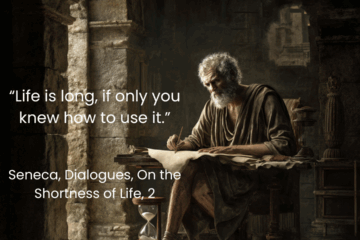 “Life is long, if only you knew how to use it.” Seneca quote on the shortness of life on Via Stoica.