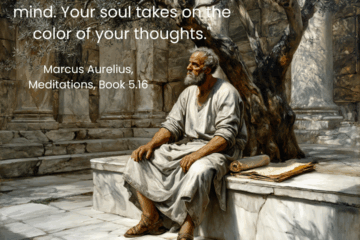 "The things you think about determine the quality of your mind. Your soul takes on the color of your thoughts." Top 10 Marcus Aurelius Quotes on Via Stoica.