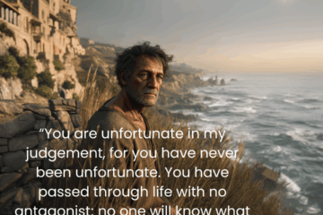 You are unfortunate in my judgement for you have never been unfortunate. Seneca quote on adversity on Via Stoica.
