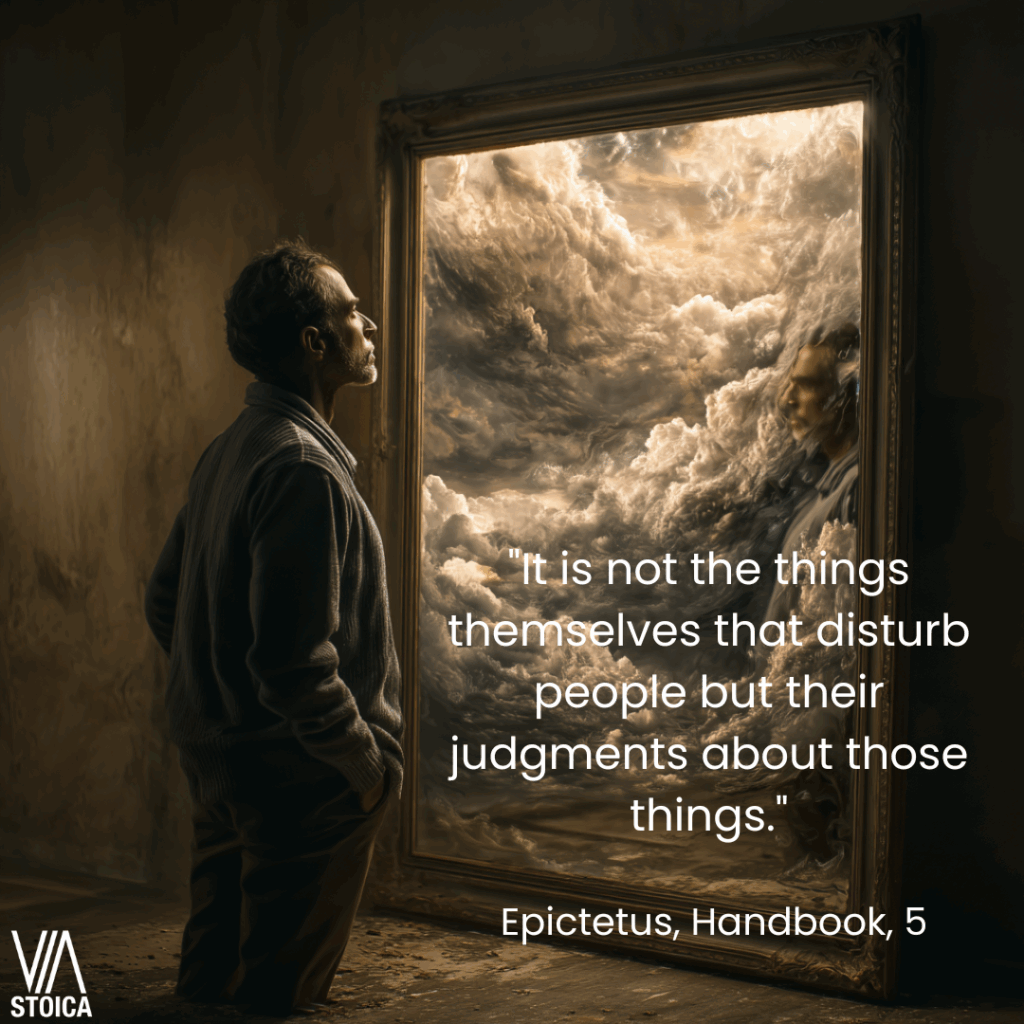 "It is not the things themselves that disturb people but their judgments about those things." 10 Epictetus quotes on Temperance on Via Stoica.