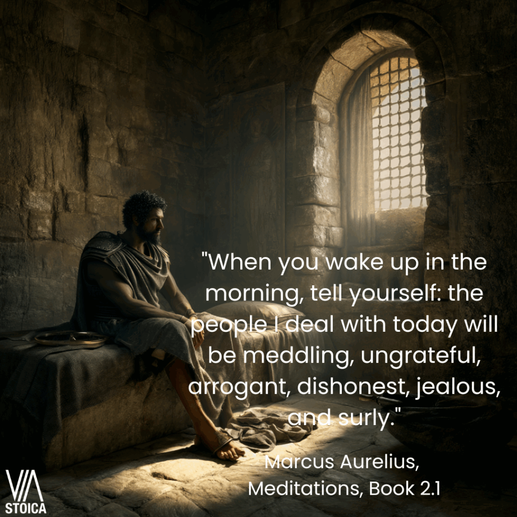 "When you wake up in the morning, tell yourself: the people I deal with today will be meddling..." Top 10 Marcus Aurelius quotes on Via Stoica.