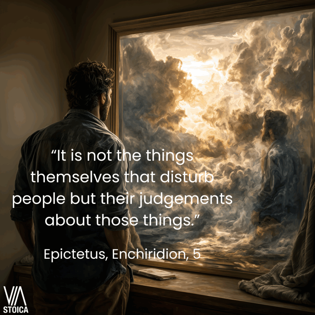 “It is not the things themselves that disturb people but their judgements about those things.” 10 Epictetus quotes on Stoic courage on Via Stoica.