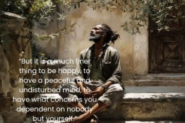 “But it is a much finer thing to be happy, to have a peaceful and undisturbed mind, to have what concerns you dependent on nobody but yourself.” How to Find Stoic Inner Peace on Via Stoica