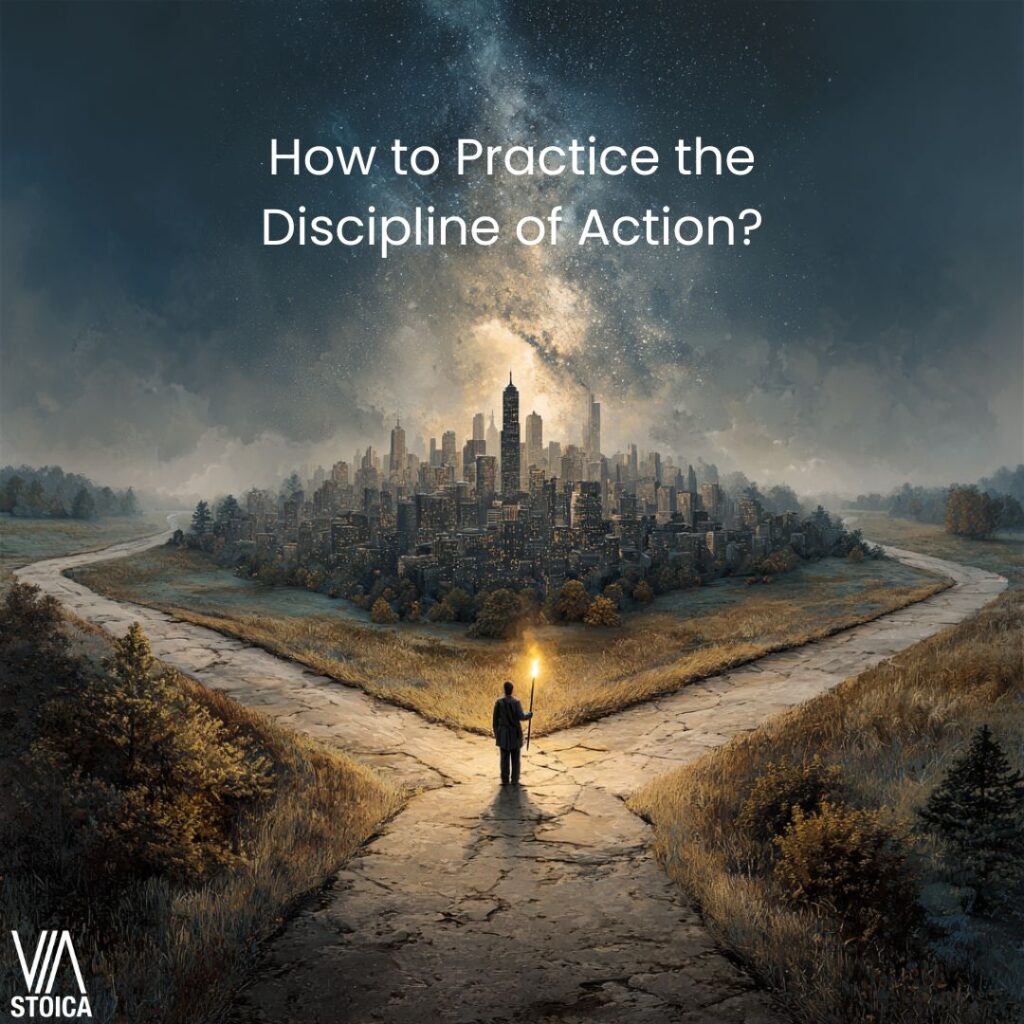 How to practice the discipline of action on Via Stoica.