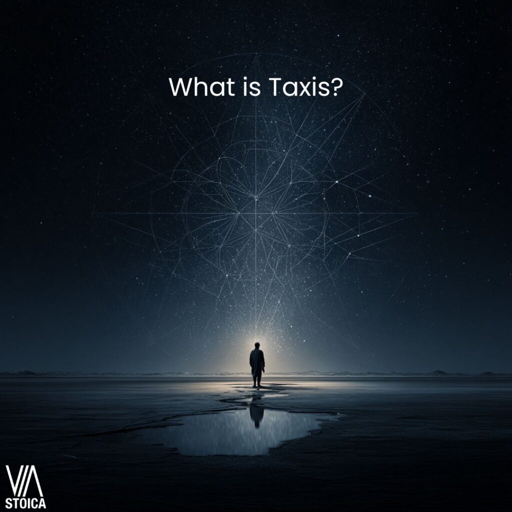 What is Taxis? An examination and explanation of the Stoic Greek philosophical term on Via Stoica.