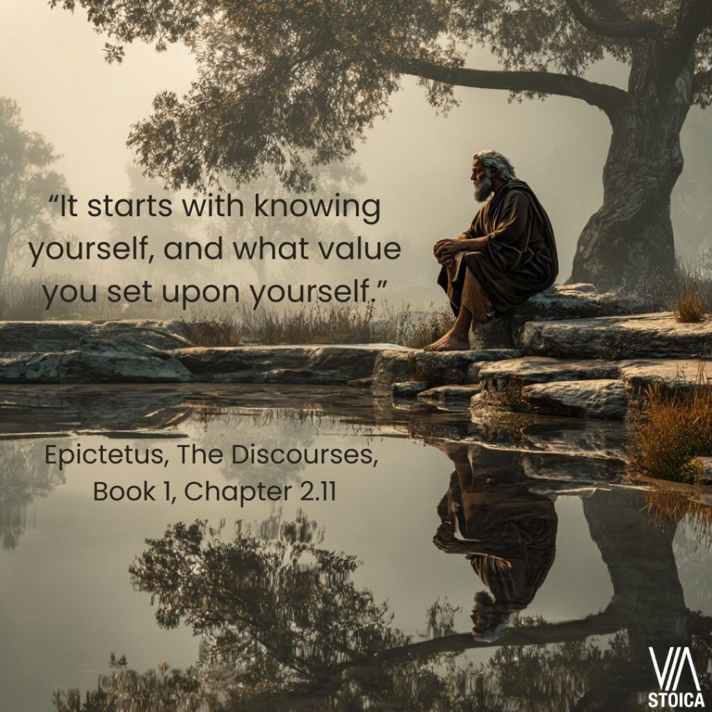 “It starts with knowing yourself, and what value you set upon yourself.” An examination on how to build your self-worth like a Stoic on Via Stoica.