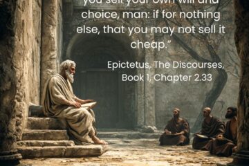 “Only consider at what price you sell your own will and choice, man: if for nothing else, that you may not sell it cheap.” A Stoic view on Protecting your Will on Via Stoica.