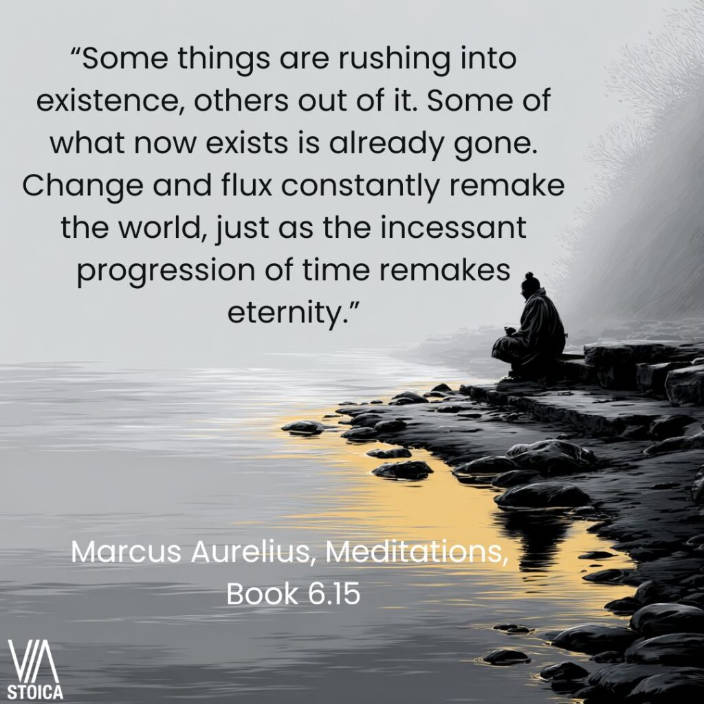 Marcus Aurelius' view on change, examined on Via Stoica.