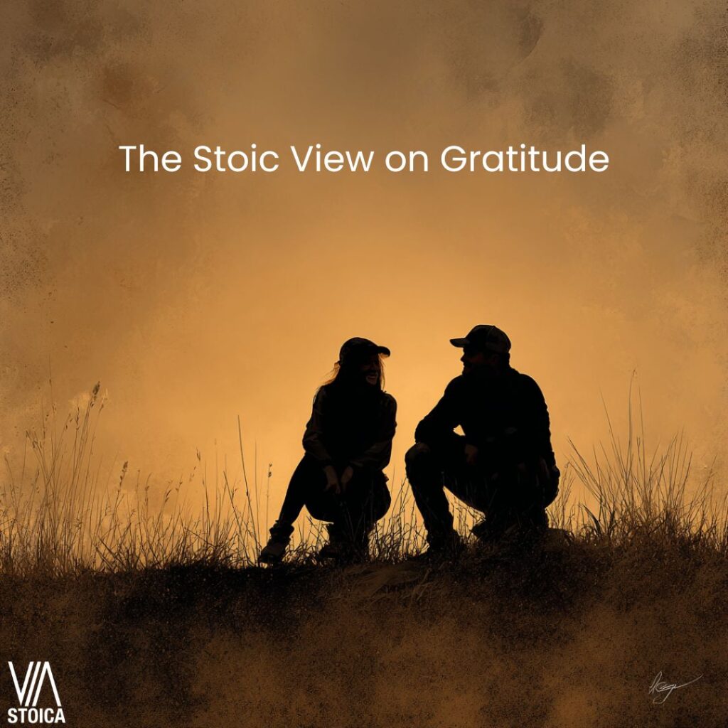 The Stoic View on Gratitude examined on Via Stoica.