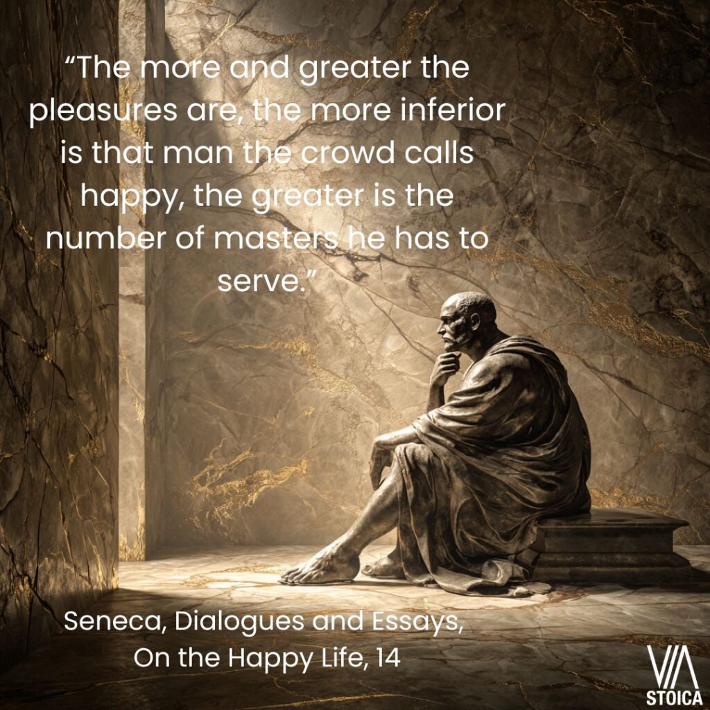Seneca on Freedom and Pleasure on Via Stoica.