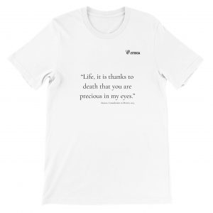 Stoic Philosophy T-Shirt – Seneca Quote “Life, it is thanks to death that you are precious in my eyes.”