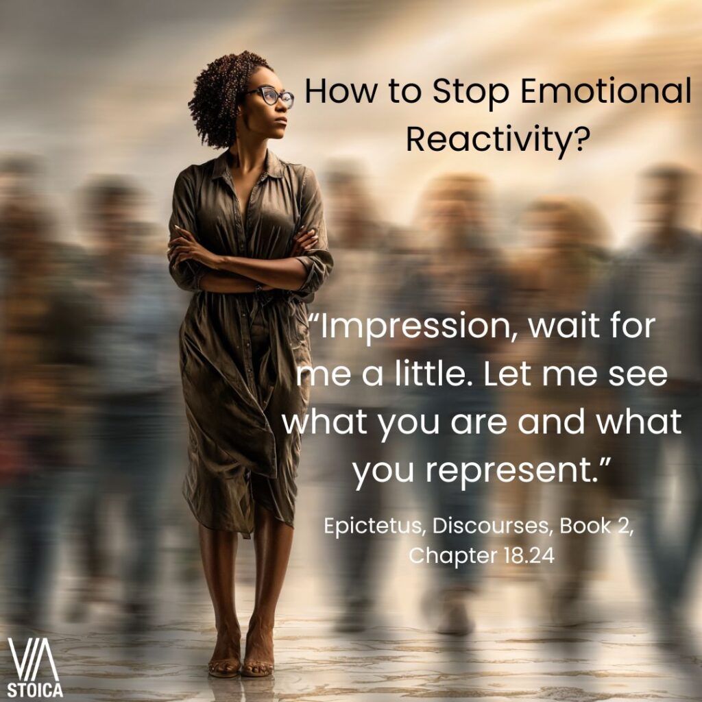 How to Stop emotional reactivity and learn to apply a pause on Via Stoica.