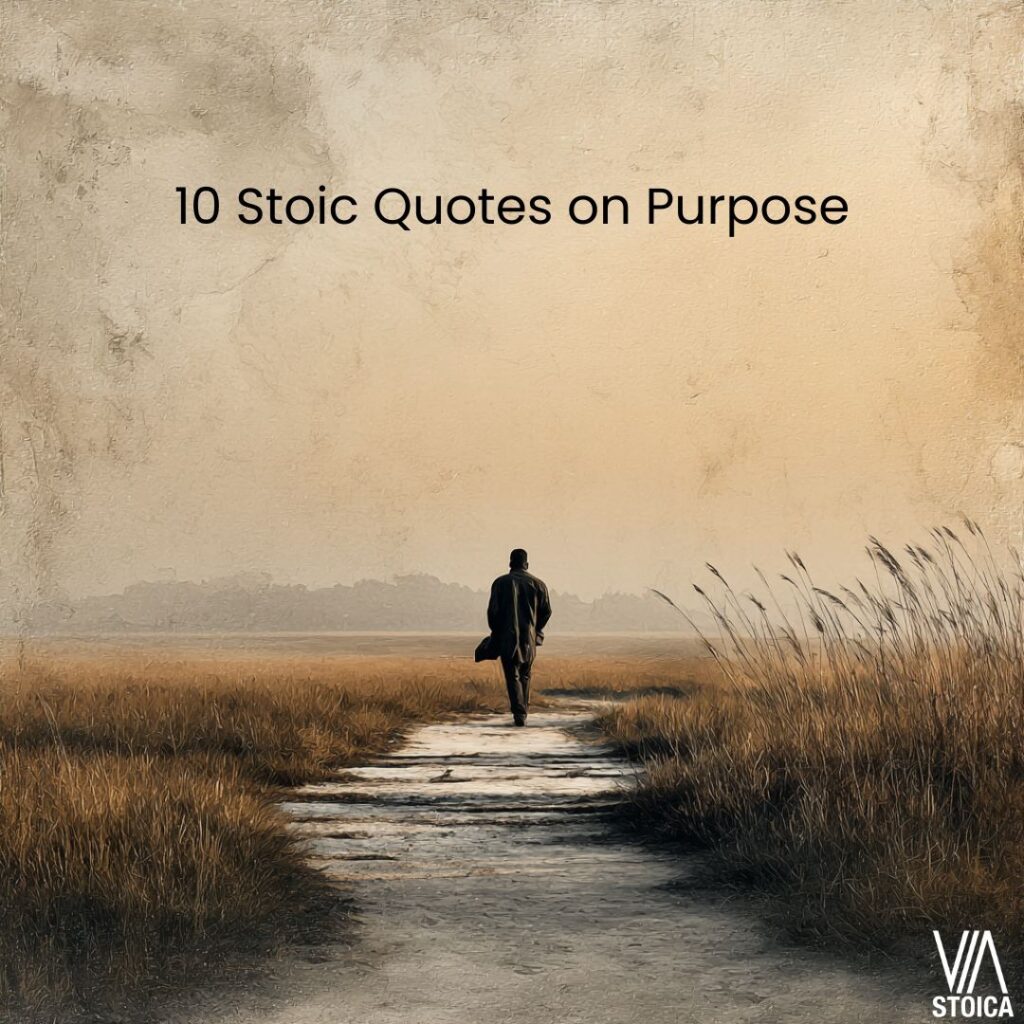 10 Stoic Quotes on Purpose on Via Stoica.