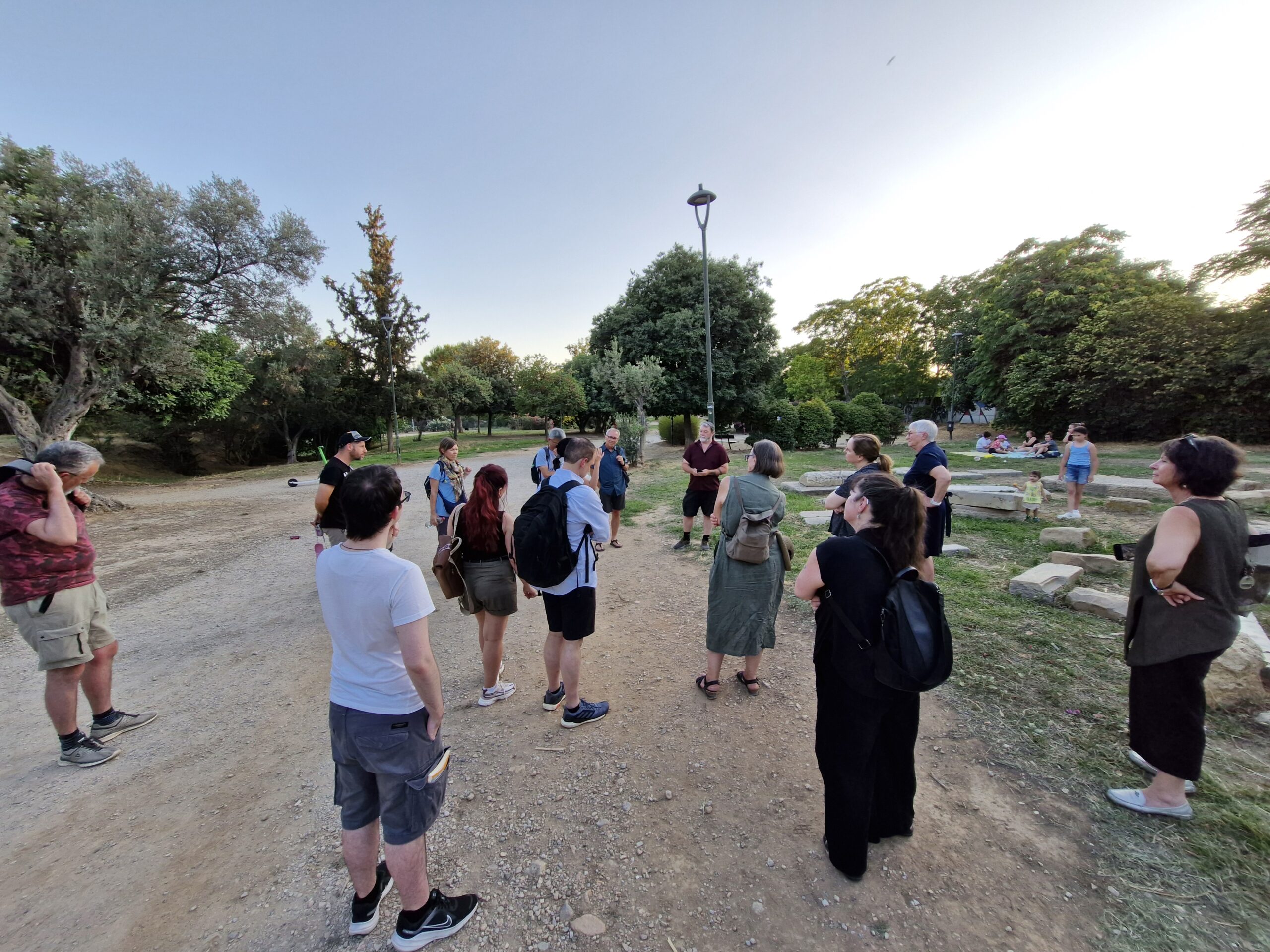 Philosophical walk at Plato's Academy, Athens, June 2025